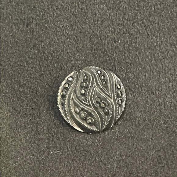 VINTAGE 100% LADIES FLEURETTE BLACK FULL LENGTH CASHMERE COAT - Picture 9 of 11